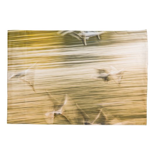 Vliegende zeegarren - abstract kussensloop (Achterkant)