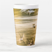 Vliegende zeegarren - abstract latte mok (Voorkant)