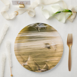 Vliegende zeegarren - abstract papieren bordje