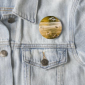 Vliegende zeegarren - abstract ronde button 5,7 cm (In situ)