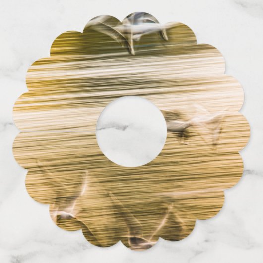 Vliegende zeegarren - abstract wijnglaslabel (Achterkant)