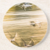 Vliegende zeegarren - abstract zandsteen onderzetter (Voorkant)