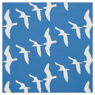Vliegende zeelieden blauw stof