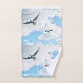 Vliegende zeemadel bad handdoek (Handdoek)