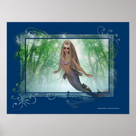 Vliegende zeemeermin uit het Poster Fantasy (Voorkant)