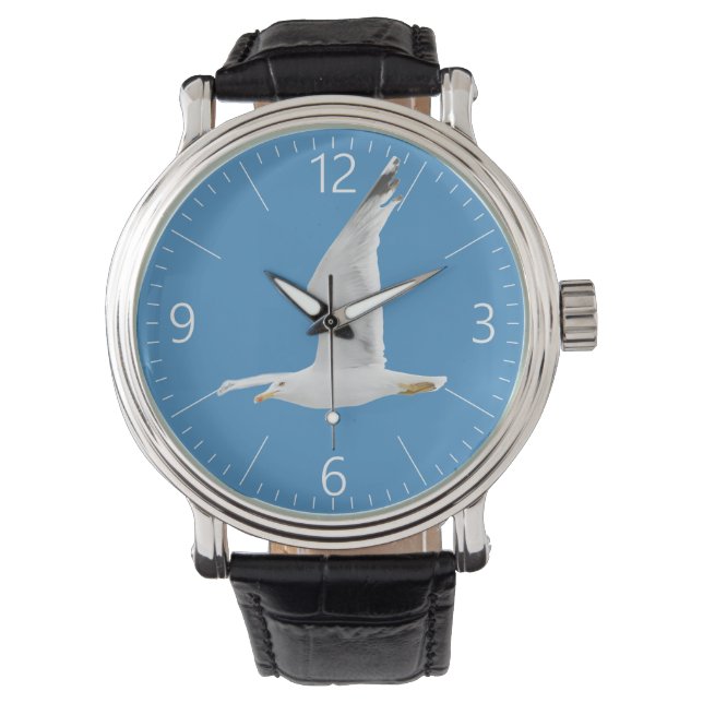 Vliegende zeemeeuw horloge (Voorkant)