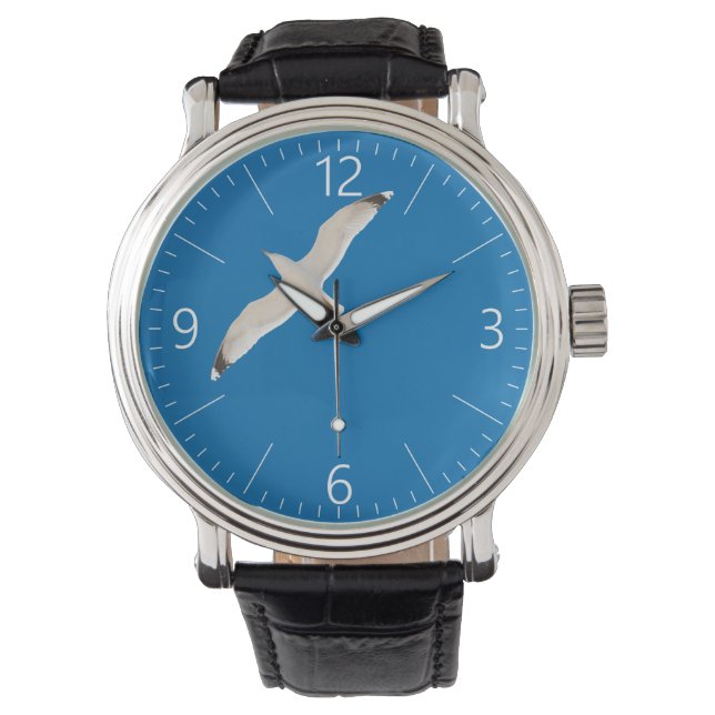 Vliegende zeemeeuw horloge (Voorkant)