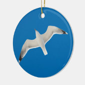 Vliegende zeemeeuw keramisch ornament (Links)