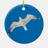 Vliegende zeemeeuw keramisch ornament (Achterkant)