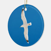Vliegende zeemeeuw keramisch ornament (Links)