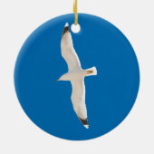 Vliegende zeemeeuw keramisch ornament (Achterkant)