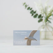 Vliegende zeemeeuw visitekaartje (Staand voorkant)