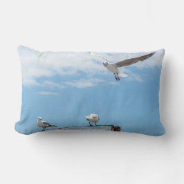 Vliegende zeemijlen Birds Blue Sky Kussen