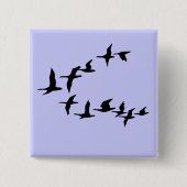 Vliegende Zuid-Geese Button (Voorkant)