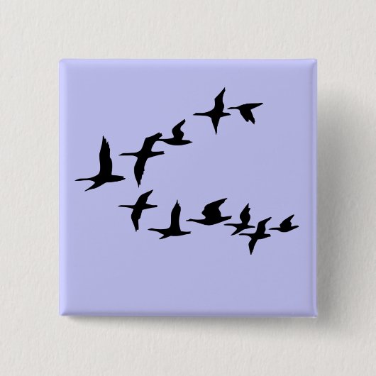 Vliegende Zuid-Geese Button (Voorkant)
