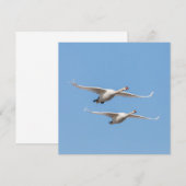 Vliegende zwanen Natuur fotokaart (Voorkant / Achterkant)