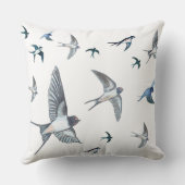 Vliegende zwanenkuikens kussen (Achterkant)