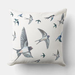 Vliegende zwanenkuikens kussen