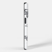 Vliegende zwarte en rode Morpho-vlinders Case-Mate iPhone Case (Achterkant / Rechts)