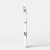 Vliegende zwarte en rode Morpho-vlinders Case-Mate iPhone Case (Achterkant / Rechts)