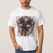 Vliegende Zwarte Katten  T-shirt (Voorkant)