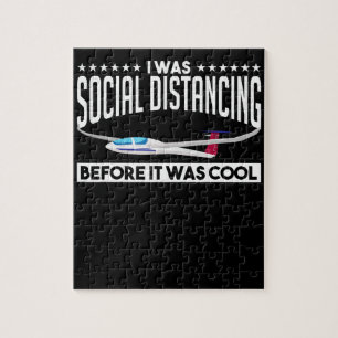 Vliegende zweefvliegtuig - Glider Pilot Lovers Cad Legpuzzel