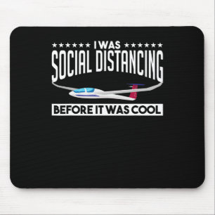 Vliegende zweefvliegtuig - Glider Pilot Lovers Cad Muismat