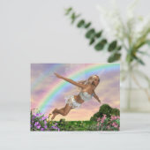 vliegenfee briefkaart (Staand voorkant)