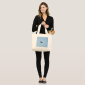 Vliegenvanger Grote Tote Bag (Voorkant (model))