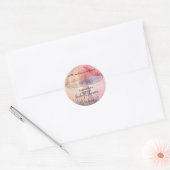 Vliegenzwam babyshower feeërie ronde sticker (Envelop)