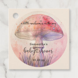 Vliegenzwam babyshower feeërieke uitvlieg bedankjes labels
