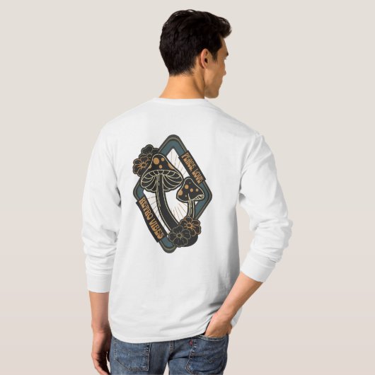 Vliegenzwam Botanische Cottagecore T-shirt (Achterkant volledig)