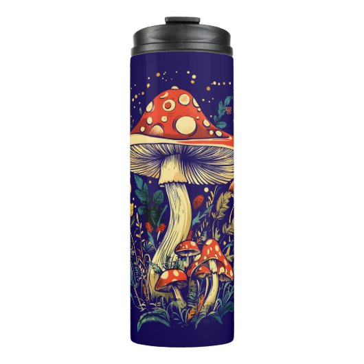 Vliegenzwam Botanische Cottagecore Thermosbeker (Voorkant)