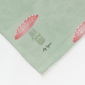 Vliegenzwam Fleece Deken (Hoek)
