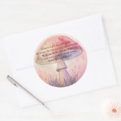 Vliegenzwam - gebedskaars sticker (Envelop)