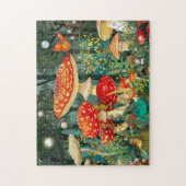 Vliegenzwammen Onder Volle Maanslicht Legpuzzel (Verticaal)