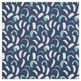 Vlieger Boarding Blauw Wit Patroon Stof