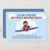 Vlieger en Zijn Vliegtuig Kaart (Voorkant / Achterkant)