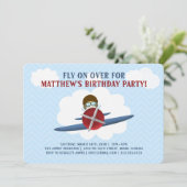 Vlieger en Zijn Vliegtuig Kaart (Staand voorkant)