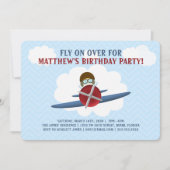 Vlieger en Zijn Vliegtuig Kaart (Voorkant)