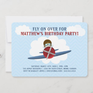 Vlieger en zijn vliegtuig kaart