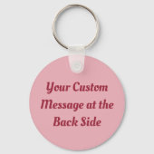 Vlieger Icoon Roze Sleutelhanger (Achterkant)