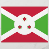 Vlieger met de vlag van Burundi Flyer (Achterkant)