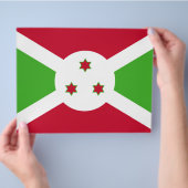 Vlieger met de vlag van Burundi Flyer (Hand)