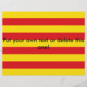 Vlieger met de vlag van Catalonië Flyer