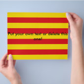 Vlieger met de vlag van Catalonië Flyer (Hand)