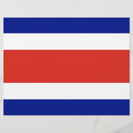 Vlieger met de vlag van Costa Rica Flyer