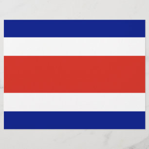 Vlieger met de vlag van Costa Rica Flyer