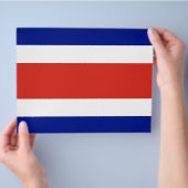 Vlieger met de vlag van Costa Rica Flyer (Hand)