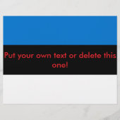 Vlieger met de vlag van Estland Flyer (Voorkant)